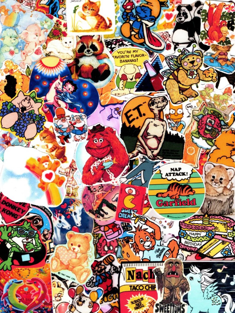 Sticker Grab Bag! 20 Random Retro Reproduction Designs! Mystery Blind Pack!